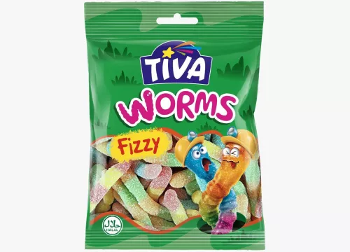 tiva Tiva Fizzy Worms 6x12x80g (7851)